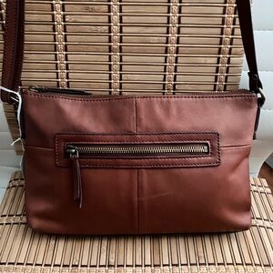 Brown Leather Crossbody Bag